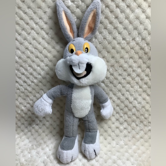 Vintage Warner Bros Plush 1992 Bugs Bunny Stuffed Animal Toy Christmas Ornament - Picture 2 of 10